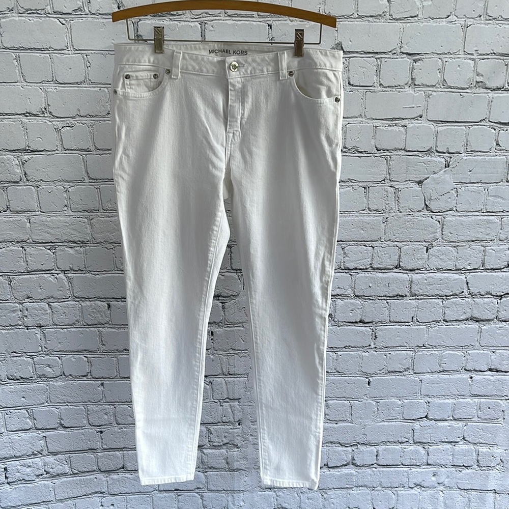 Michael Kors Women's Skinny Jeans White Size 10